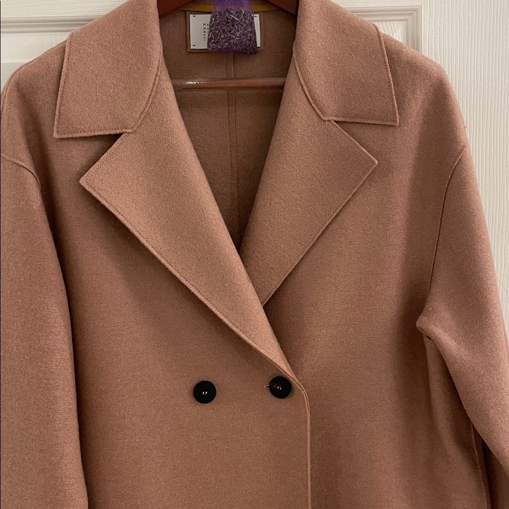 HARRIS WHARF LONDON Pressed Wool Coat - Picture 6 of 11